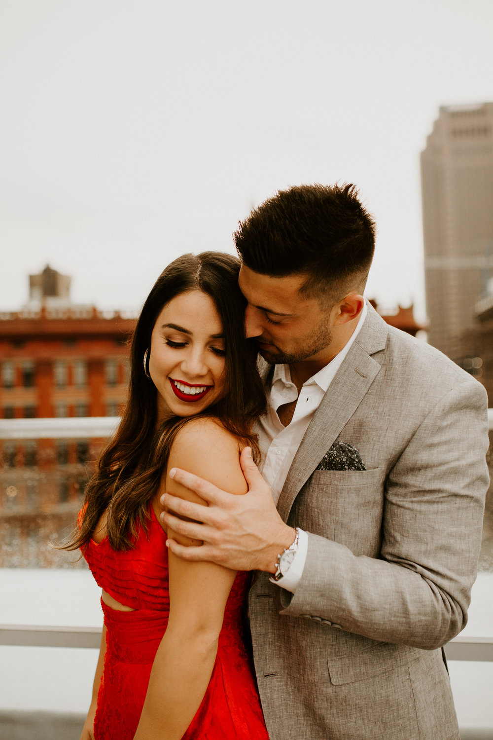 Downtown Cleveland Engagement Photographer