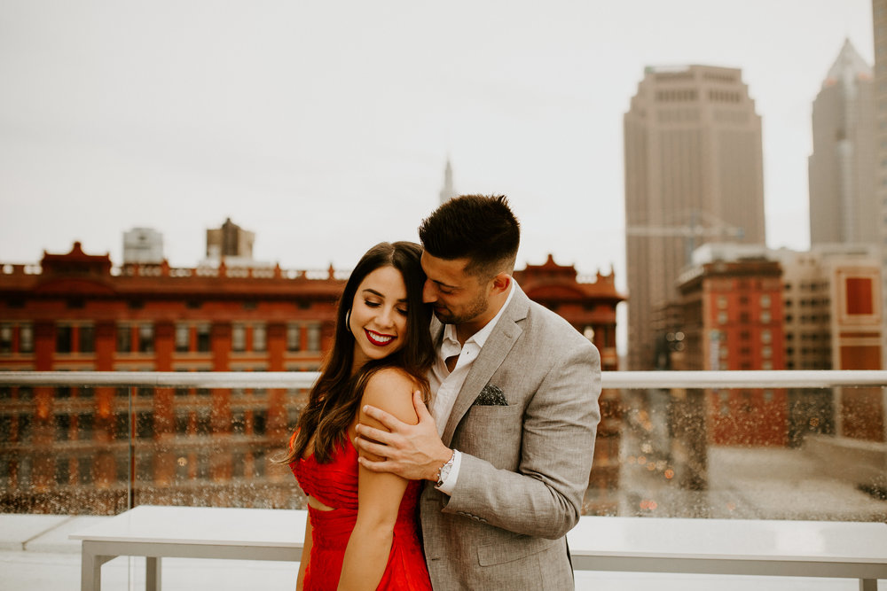Downtown Cleveland Engagement Photographer | The Nine